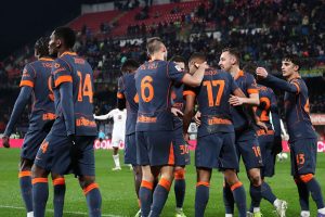 Azione di gioco durante Torino–Inter di Coppa Italia, con Inter in attacco e difesa del Torino schierata davanti alla porta.