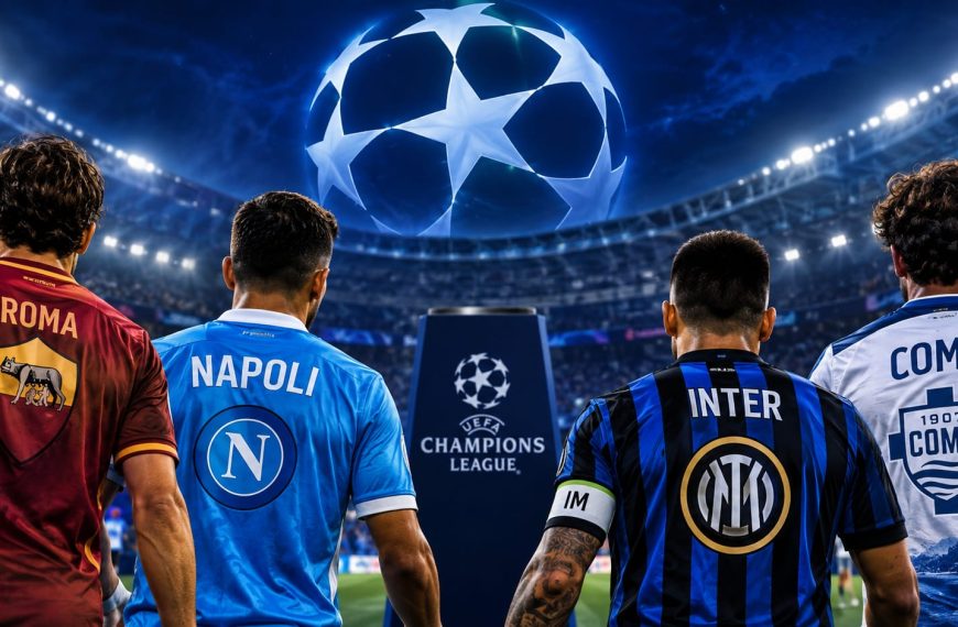 Roma, Napoli, Inter e Como protagoniste in Champions League